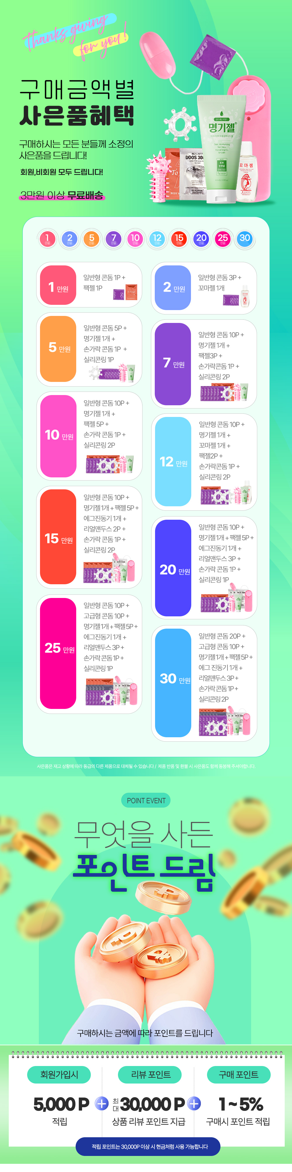 성인용품점 사은품 증정 이벤트